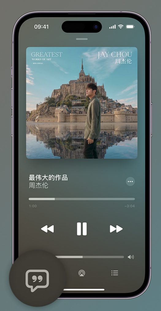 鄱阳iphone维修分享如何在iPhone上使用Apple Music全新唱歌功能 