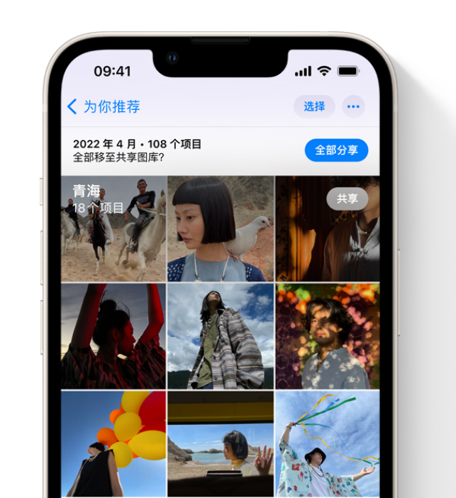 鄱阳苹果维修网点分享在 iPhone 上使用共享图库 