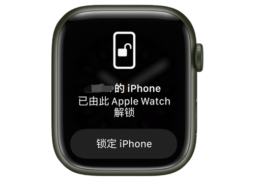 鄱阳苹果手机维修分享用 AppleWatch 解锁配备面容 ID 的 iPhone方法 